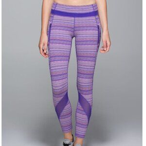 Lululemon Inspire Tight II (Mesh) Space Dye Twist Iris Flower Pink Shell / Iris